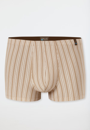 Shorts nougat gestreift - Long Life Soft