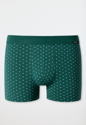 Short biologisch katoen met patroon donkergroen/wit - Fashion Daywear