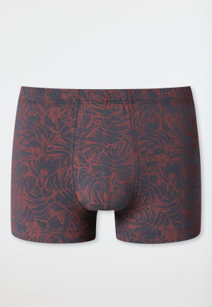 Shorts Organic Cotton patterned charcoal/orange - 95/5