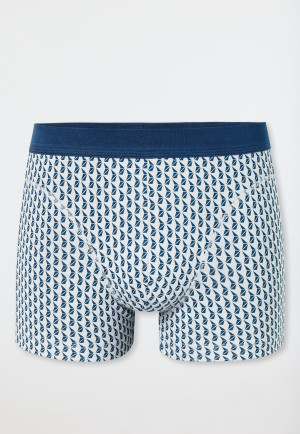 Shorts Organic Cotton patterned silver - Comfort Fit