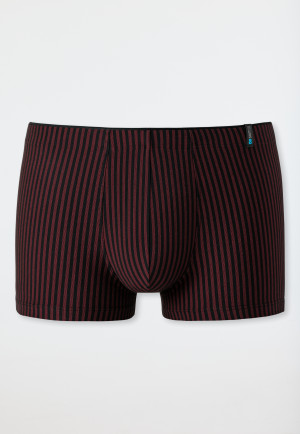 Boxer rayé noir/rouge - Long Life Soft