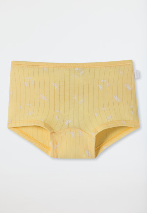 Boyshorts Tencel organic cotton soft waistband shiny yarn dragonflies vanilla - Original Classics