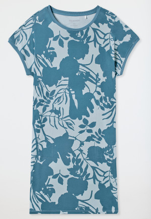 Chemise de nuit manches courtes imprimé fleuri bluebird - Modern Nightwear