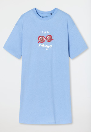 Sleepshirt kurzarm Organic Cotton Sonnenbrille air - Aquatic Flow
