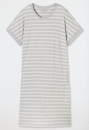 Felpa a maniche corte a righe mélange - Casual Essentials