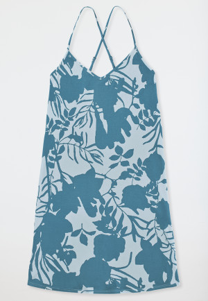 Chemise de nuit débardeur à fines bretelles imprimé fleuri bluebird - Modern Nightwear