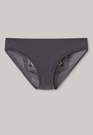 Slip Microfaser Spitze graphit - Invisible Lace