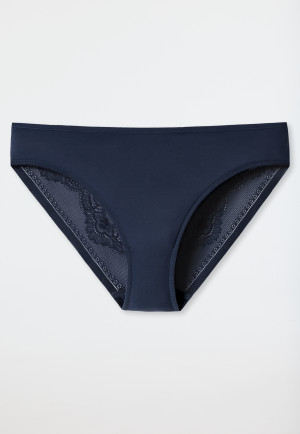 Slip Microfaser Spitze nachtblau - Invisible Lace