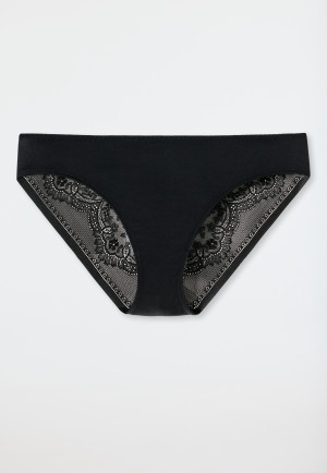 Slip microfibra pizzo nero - Invisible Lace