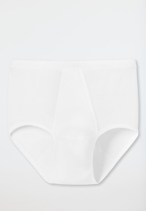 Slip con patta a doppia costa di colore bianco - Original Classics