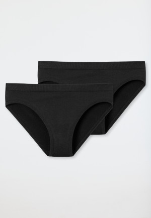 Panty 2-pack black - Seamless Light