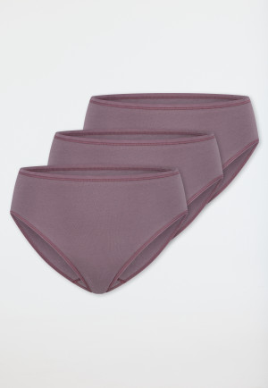 Slips 3er-Pack mauve - Essentials