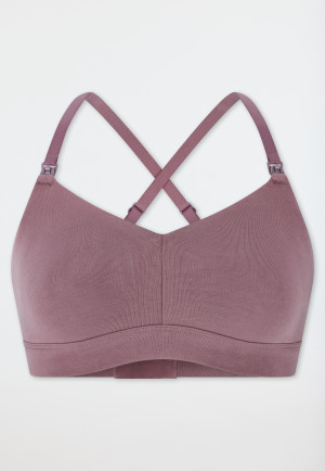 Soft-Bra maternity underwear mauve - Unique Maternity
