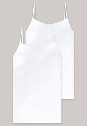Damen Spaghetti Träger Top Unterhemd Tanktop Träger Cami Top Slim Fit Gr 36-44