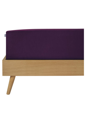 Spannbettlaken Jersey aubergine - SCHIESSER Home