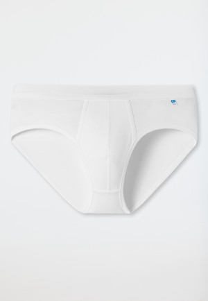 Slip sportivo con patta di colore bianco - Long Life Cotton