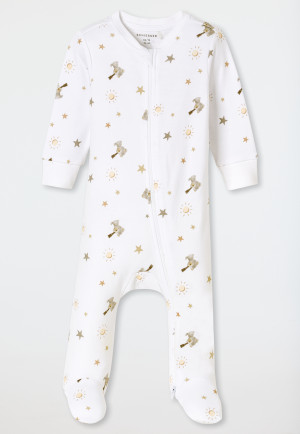 Dors-bien long avec pied nounours blanc - Bébé