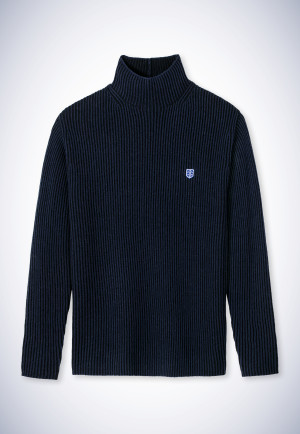 Knitted sweater dark blue - Revival