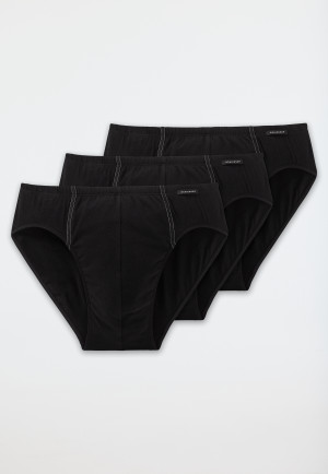 Schiesser Herren Slip 3er Pack Unterhose Unterwäsche weiß schwarz blau Minislip