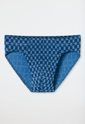 Supermini briefs blue chequered - 95/5