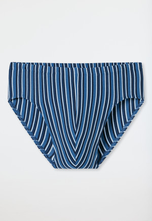 Slip supermini blu scuro a strisce - 95/5