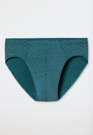 Supermini slip groen patroon - 95/5