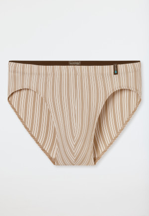Supermini slip rayé nougat - Long Life Soft