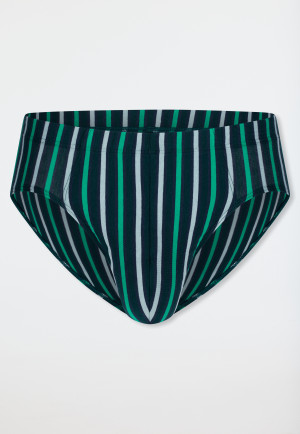 Slip supermini a strisce verde mare profondo - 95/5