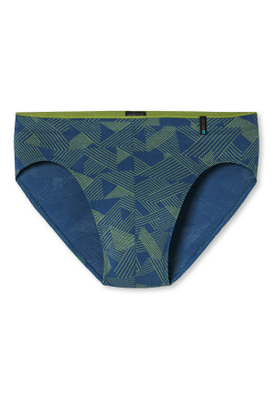 Supermini modal con fantasia, verde erba - Long Life Soft