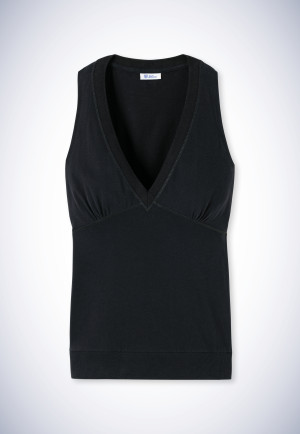 Sleeveless sweater black - Revival Merle