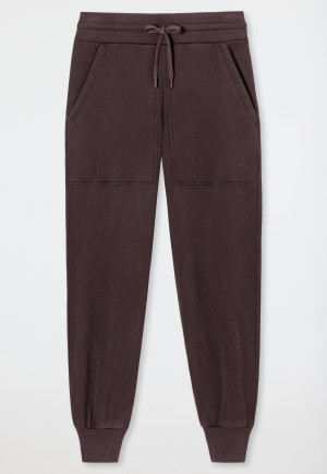 Pantalon de survêtement long aubergine - Revival Lena