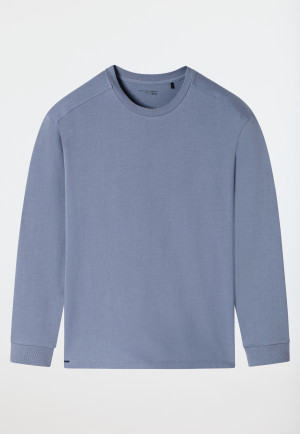 Long-Sleeve Sweatshirt, Blue-Grey - Mix+ Relax