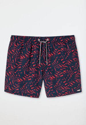Swimshorts rot gemustert - Wave Nature