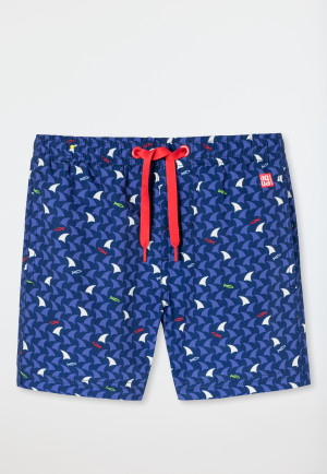 Swimshorts Webware recycelt LSF40+ Hai Fische mehrfarbig - Rat Henry