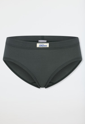 Tai-Slip Feinripp dunkelgrün - Revival Paula