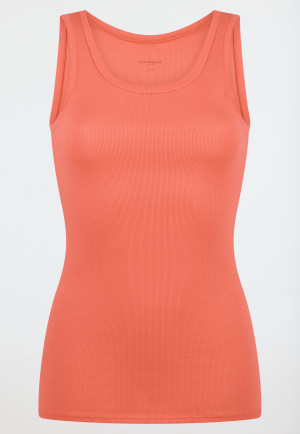 Tanktop Doppelripp Organic Cotton pfirsich - Pure Rib