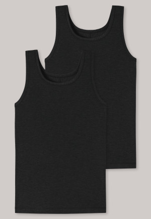 Tank Tops 2er-Pack schwarz - Personal Fit