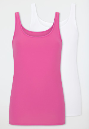 Confezione da 2 pezzi bianco/rosa - 95/5 Organic