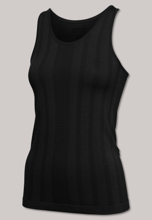 Top seamless Bambus schwarz - Active Mesh Bamboo