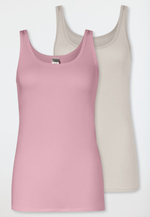 Tanktops set van 2 stuks crème - Modal Essentials