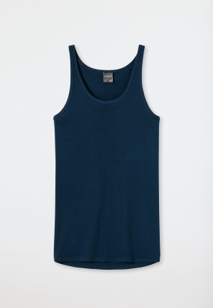 Maglietta intima a costine sottili di colore blu navy - Original Feinripp