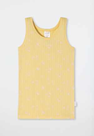Undershirt Tencel organic cotton glossy yarn dragonflies vanilla - Original Classics