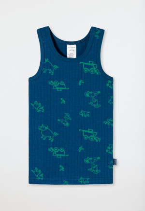 Unterhemd Tencel Organic Cotton Tiere Farm blau - Original Classics