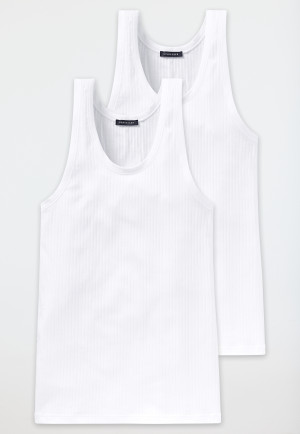 Undershirts, 2-pack, white - Authentic
