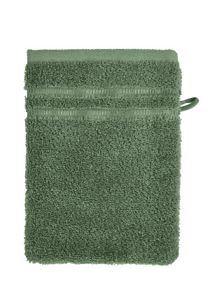 Gant de toilette Milano 16x22 vert foncé - SCHIESSER Home