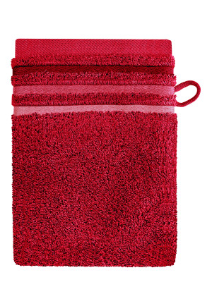 Gant de toilette Skyline Color 16 x 22 rouge  SCHIESSER Home