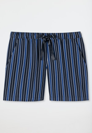 Geweven broek kort viscose gestreept meerkleurig - Mix+Relax