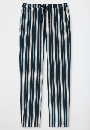 Pantaloni lunghi in tessuto tramato a righe, multicolore - Mix+Relax