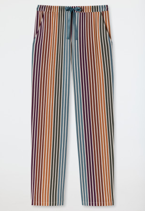 Woven pants long viscose stripes multicolored - Mix & Relax