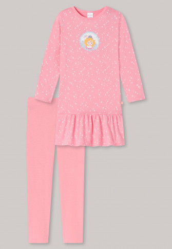 Long pajamas organic cotton flounce leggings ice flowers pink - Princess Lillifee
